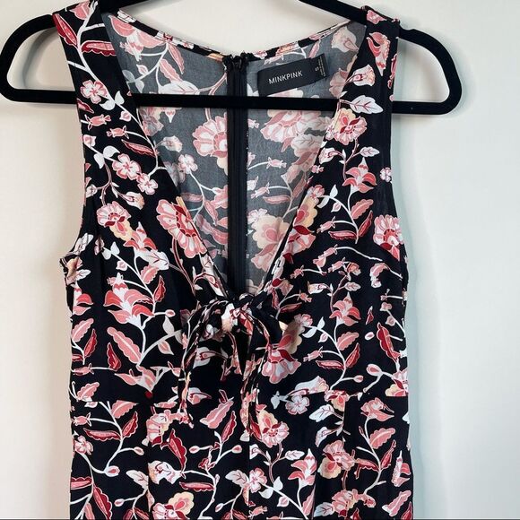 MinkPink Revolve‎ floral sleeveless tie jumpsuit - Picture 6 of 9